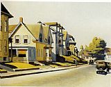 Edward Hopper Famous Paintings - Street Scene Glouceste
